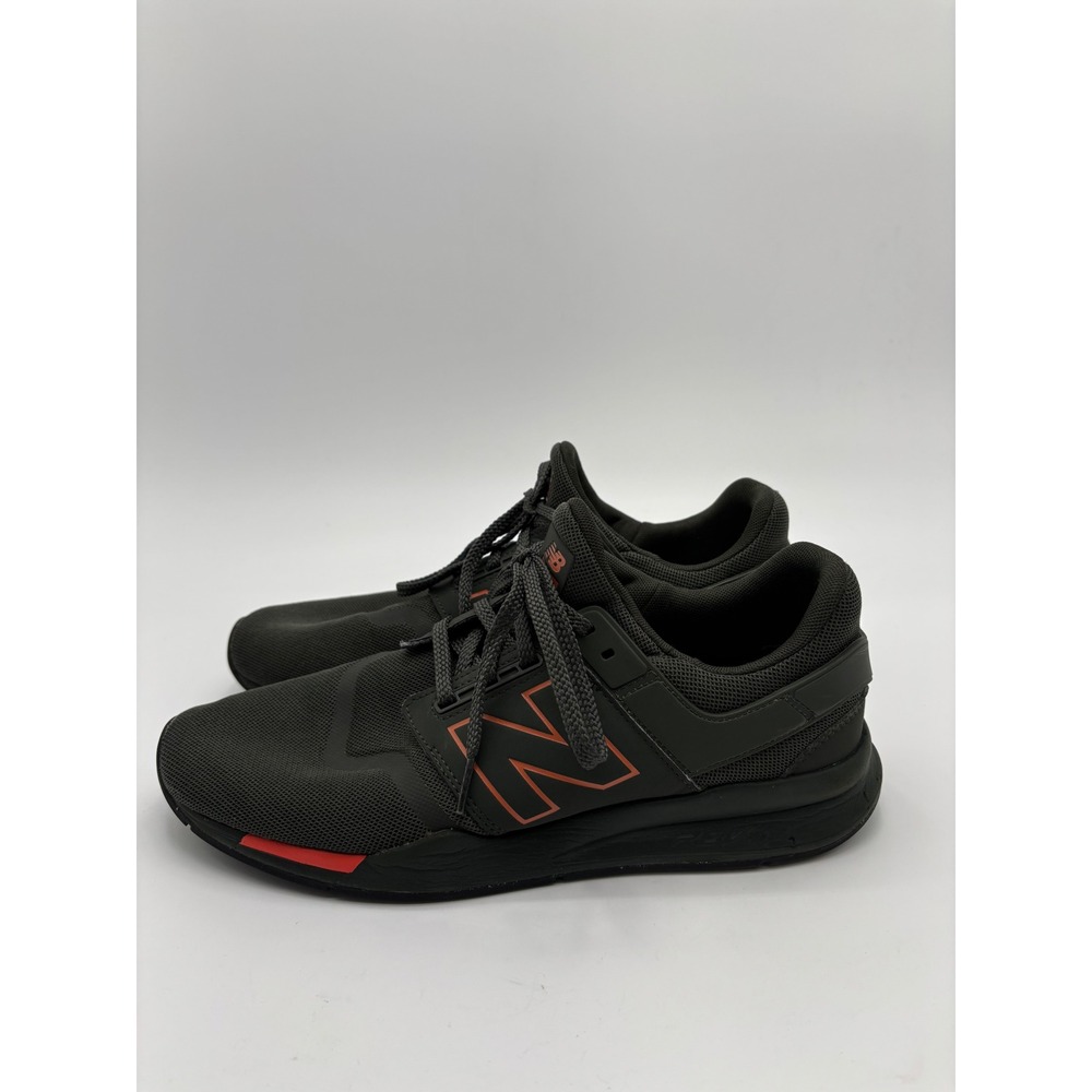 New Balance 247 Mens 11.5 Dark Green Orange Mesh Lifestyle Sneakers MS247TOB - Picture 4 of 8